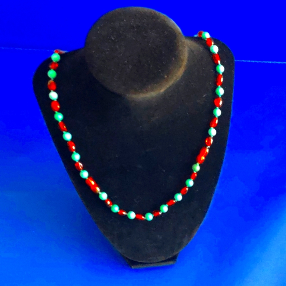 Natural Real Baltic Healing Amber Teething Women's Necklace with Turquoise.